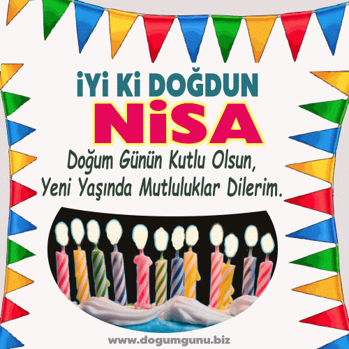 iyiki doğdun Nisa