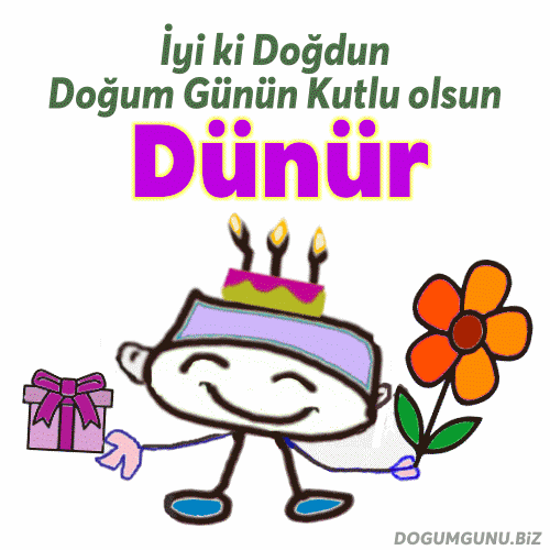 iyi ki doğdun Dünür gif