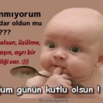 Bebekli Doğum günü kart