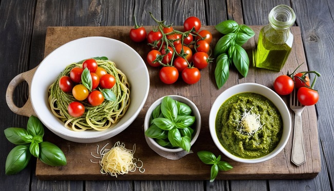 Pesto Soslu Makarnanın Yanına Ne Gider?