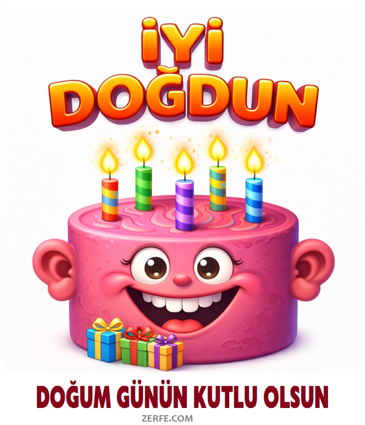 Resimli doğum günü kartı 1