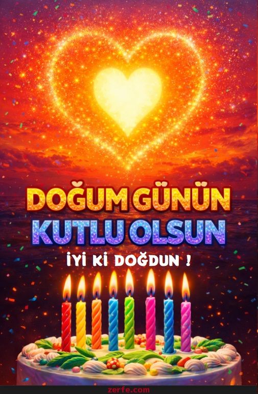 Resimli doğum günü kartı 2