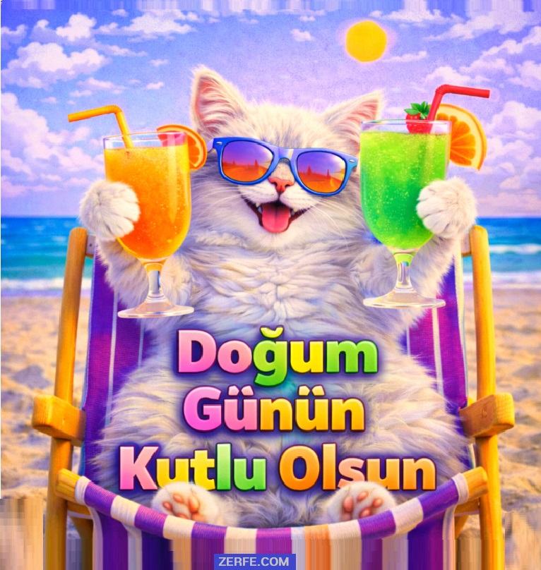 Resimli doğum günü kartı 6