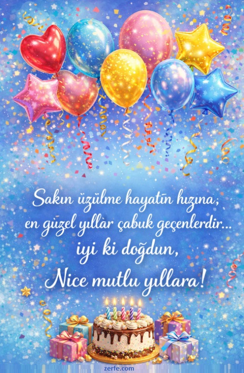 Resimli doğum günü kartı 5