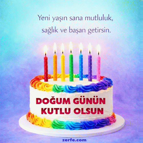 Doğum günü tebrik gif