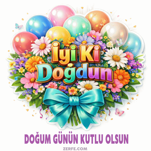 Doğum günü tebrik gif