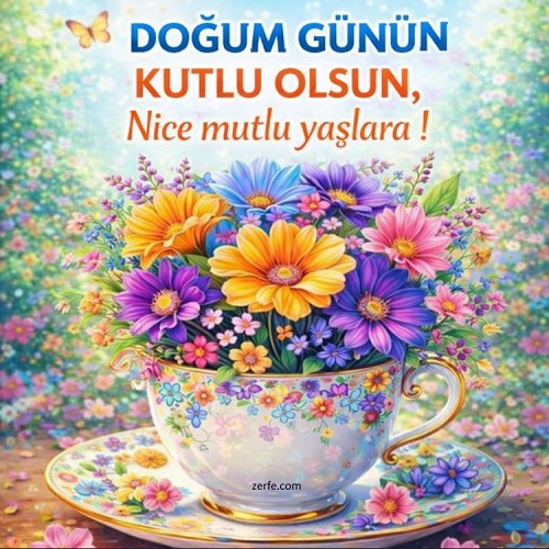 Doğum günü tebrik kartı