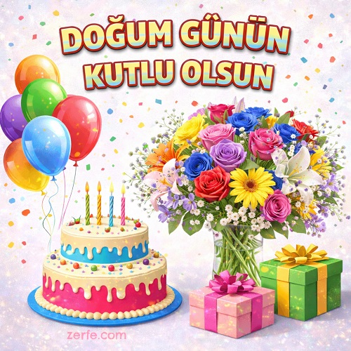 doğum günü tebrik kartı