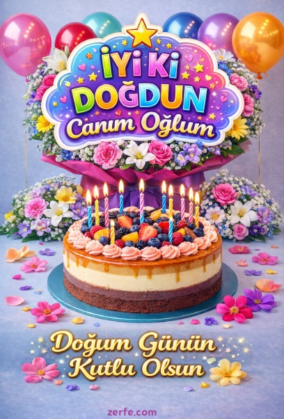 Oğluma Doğum Günü Mesajları resimli