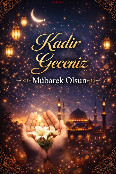 Kadir gecesi tebrik kart