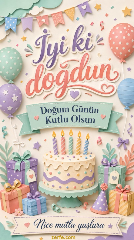 Herkes için doğum günü tebrik kartları