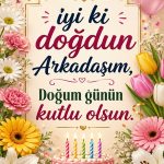 Arkadaşa Doğum Günü Kartı