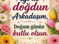 Arkadaşa Doğum Günü Kartı