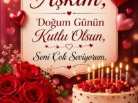 Aşkına Doğum Günü Tebrik Kartı