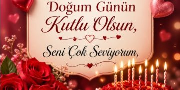 Aşkına Doğum Günü Tebrik Kartı