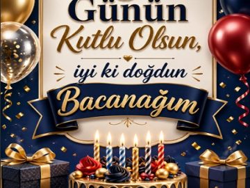 Bacanağa Doğum Günü Kartı