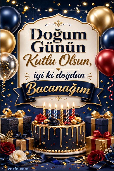 Bacanağa Doğum Günü Kartı