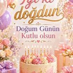 Balonlu Doğum Günü Tebrik Kartları