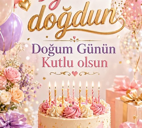 Balonlu Doğum Günü Tebrik Kartları