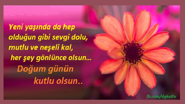 Doğum günü tebrik kart