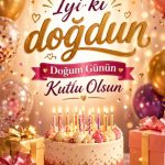 Herkes için doğum günü tebrik kartı