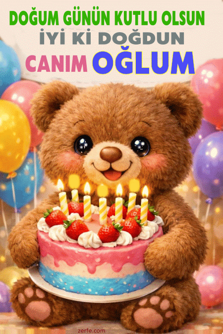 Oğluna Doğum Gübü Tebrik gif
