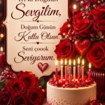 Sevgiliye Resimli Doğum Günü Mesajları