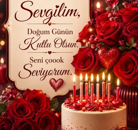 Sevgiliye Resimli Doğum Günü Mesajları