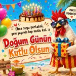 komik doğum günü kartı