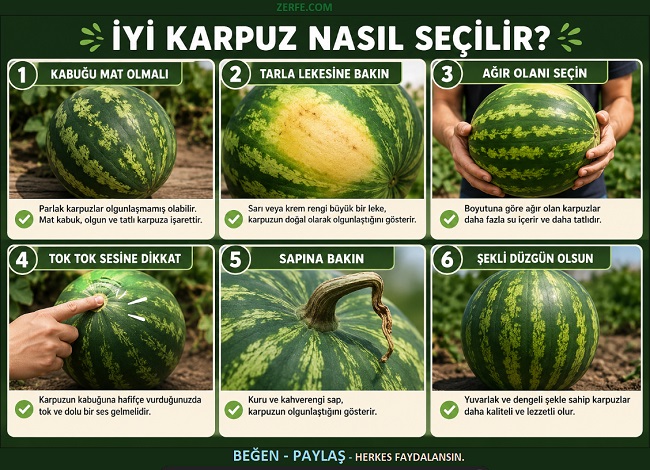 İyi Karpuz Nasıl Seçmenin Püf Noktaları
